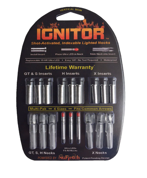 NuFletch Ignitor Lighted Nocks for Vertical Bows