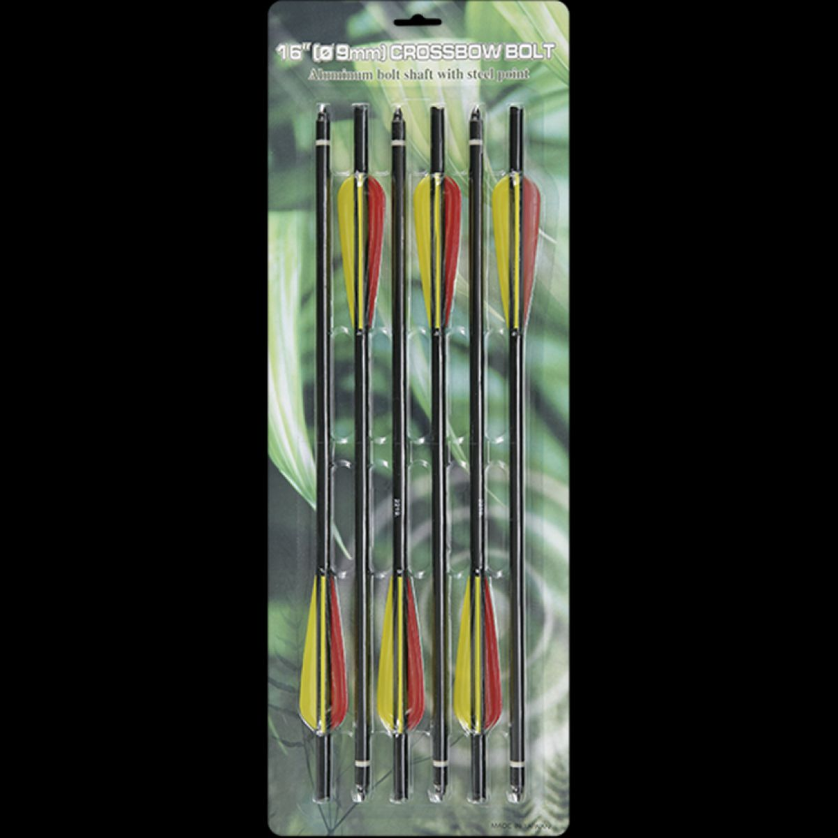 MK Crossbow Fletched Aluminium 16" Bolts 6 pack