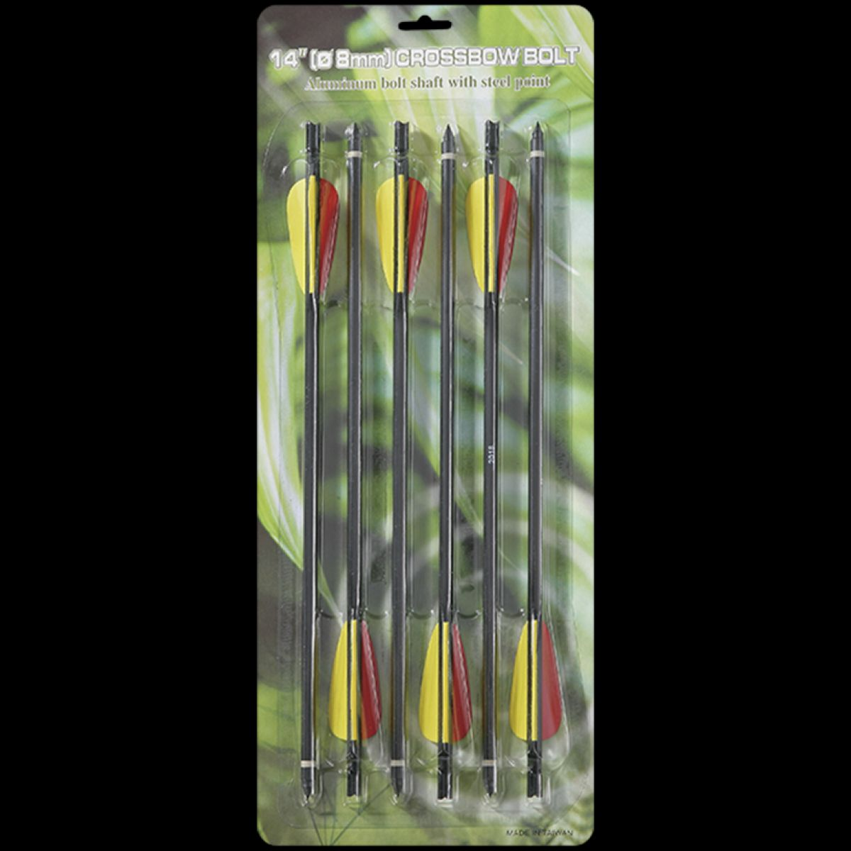 MK Crossbow Fletched Aluminum 14" Bolts 6 pack