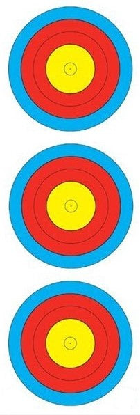 Maple Leaf TA-3X40V 3 Spot Vertical World Championship Target Face - 12 pack