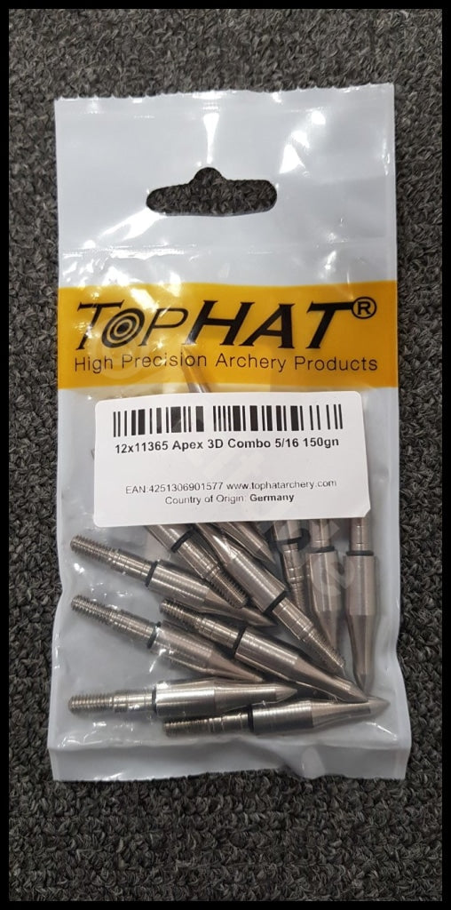 Top Hat Apex 3D Combo 5/16 150Gr Screw In Points