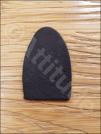 Traditional Leather Arrow Shelf Rest Brown