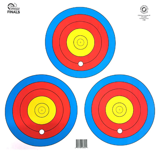 Maple Leaf LAS Classic Finals 3x40cm Target Face with Bonus Ring