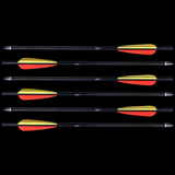 MK Crossbow Fletched Aluminium 16" Bolts 6 pack