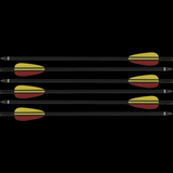 MK Crossbow Fletched Aluminum 14" Bolts 6 pack