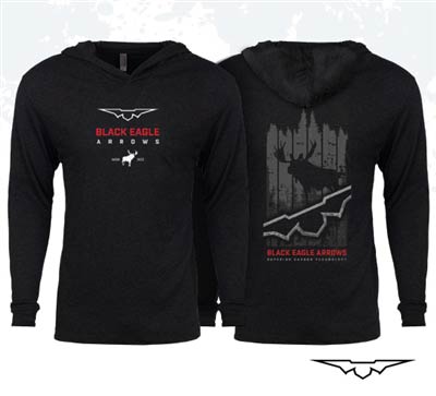 Black Eagle Triblend Long Sleeve Hoodie
