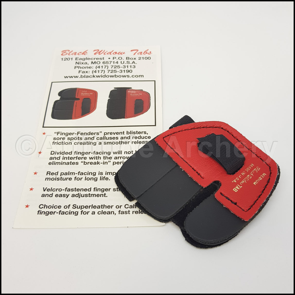 Black Widow Leather Super Tab