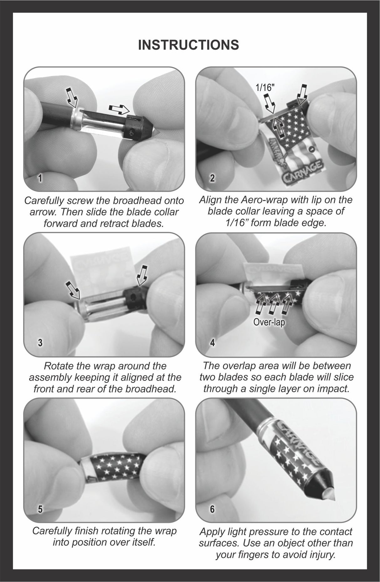 Innerloc Carnage 3 Blade 100gr 1 1/2 (3 pack)