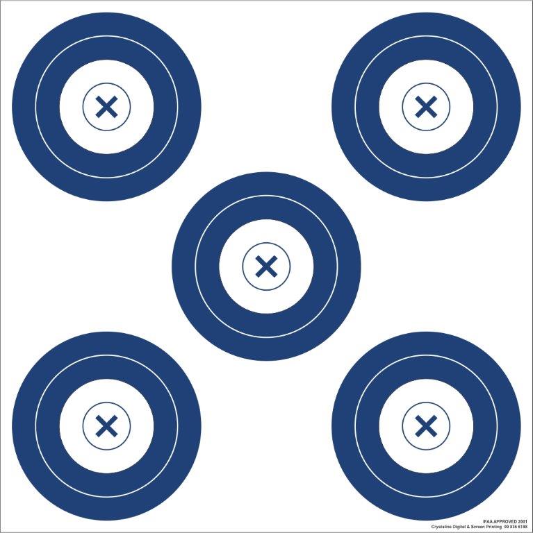 IFAA 5 Spot Target Face