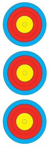 Maple Leaf TA-3X40V 3 Spot Vertical World Championship Target Face - 12 pack