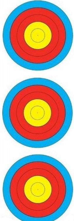 Maple Leaf TA-3X40V 3 Spot Vertical World Championship Target Face - 12 pack