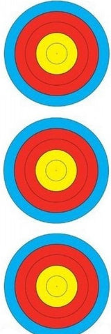 Maple Leaf TA-3X40V 3 Spot Vertical World Championship Target Face - 12 pack